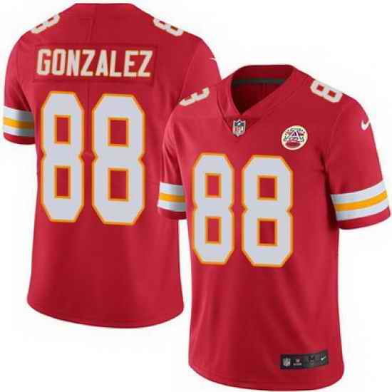 Nike Chiefs #88 Tony Gonzalez Red Team Color Mens Stitched NFL Vapor Untouchable Limited Jersey